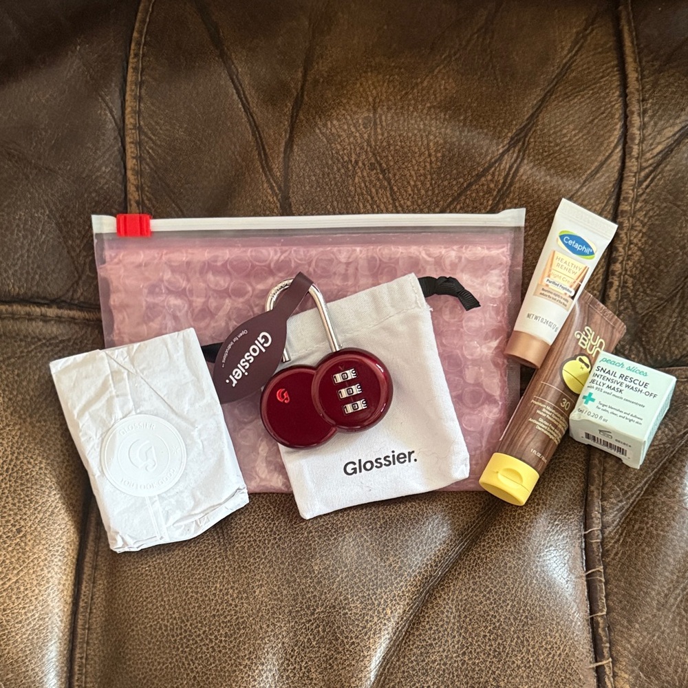 SOLD OUT Glossier Cherry Burgundy Combination Lock